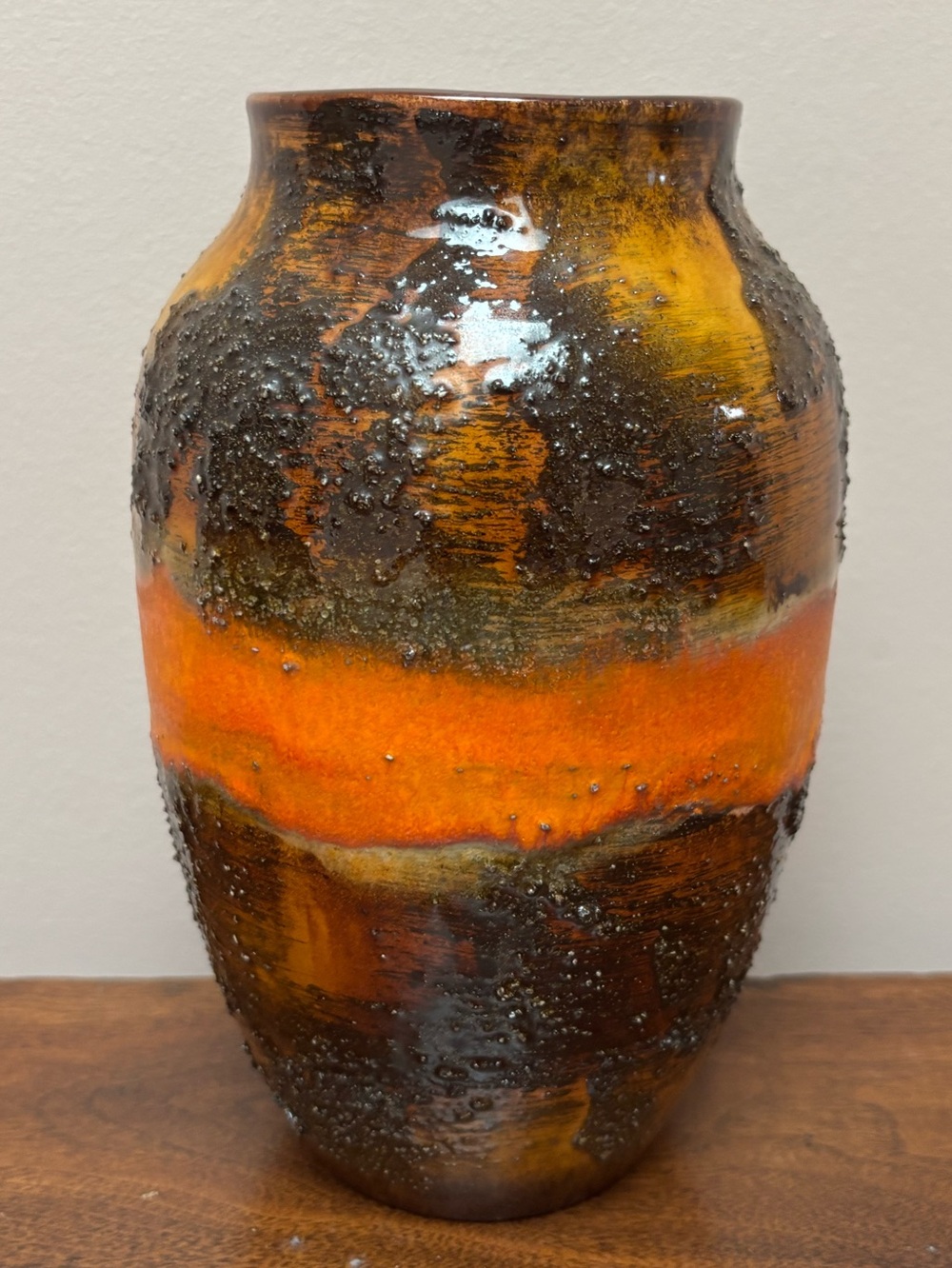 Carstens West Germany Fat Lava Vase